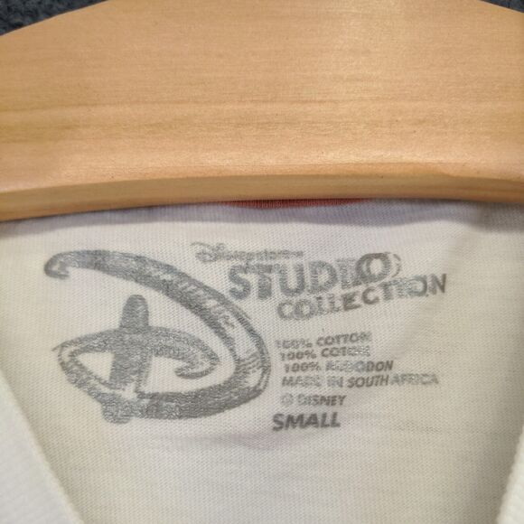 Disney Studio Collection Men's Big Bad Wolf T-Shirt White Small Crew Neck - Picture 13 of 16